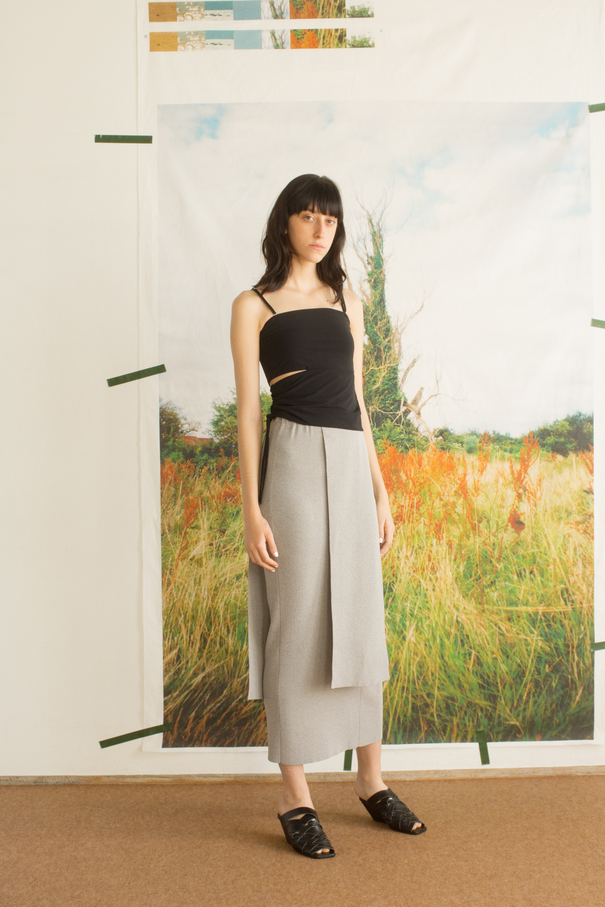 Side Slashed Inner Cami 詳細画像 Black 2