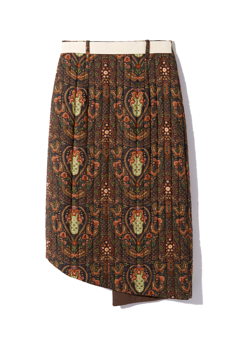 Granma Wrap Skirt 詳細画像 Brown 4