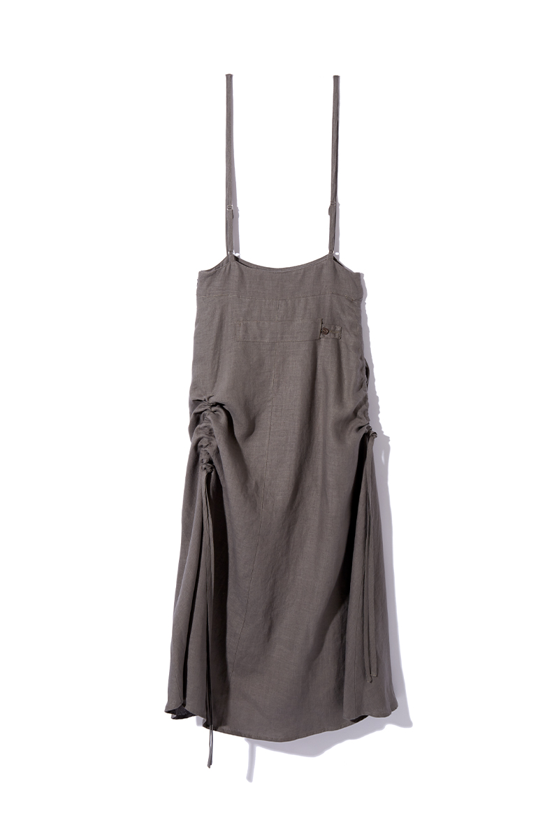 String Dungaree Skirt 詳細画像 Gray 6