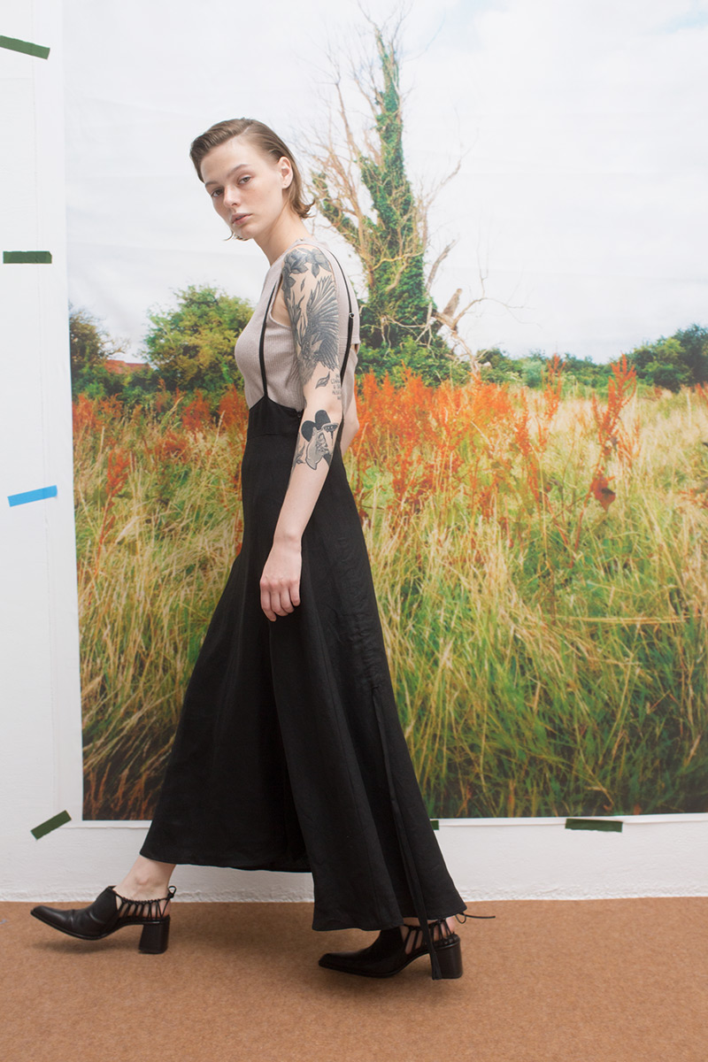 String Dungaree Skirt 詳細画像 Black 2