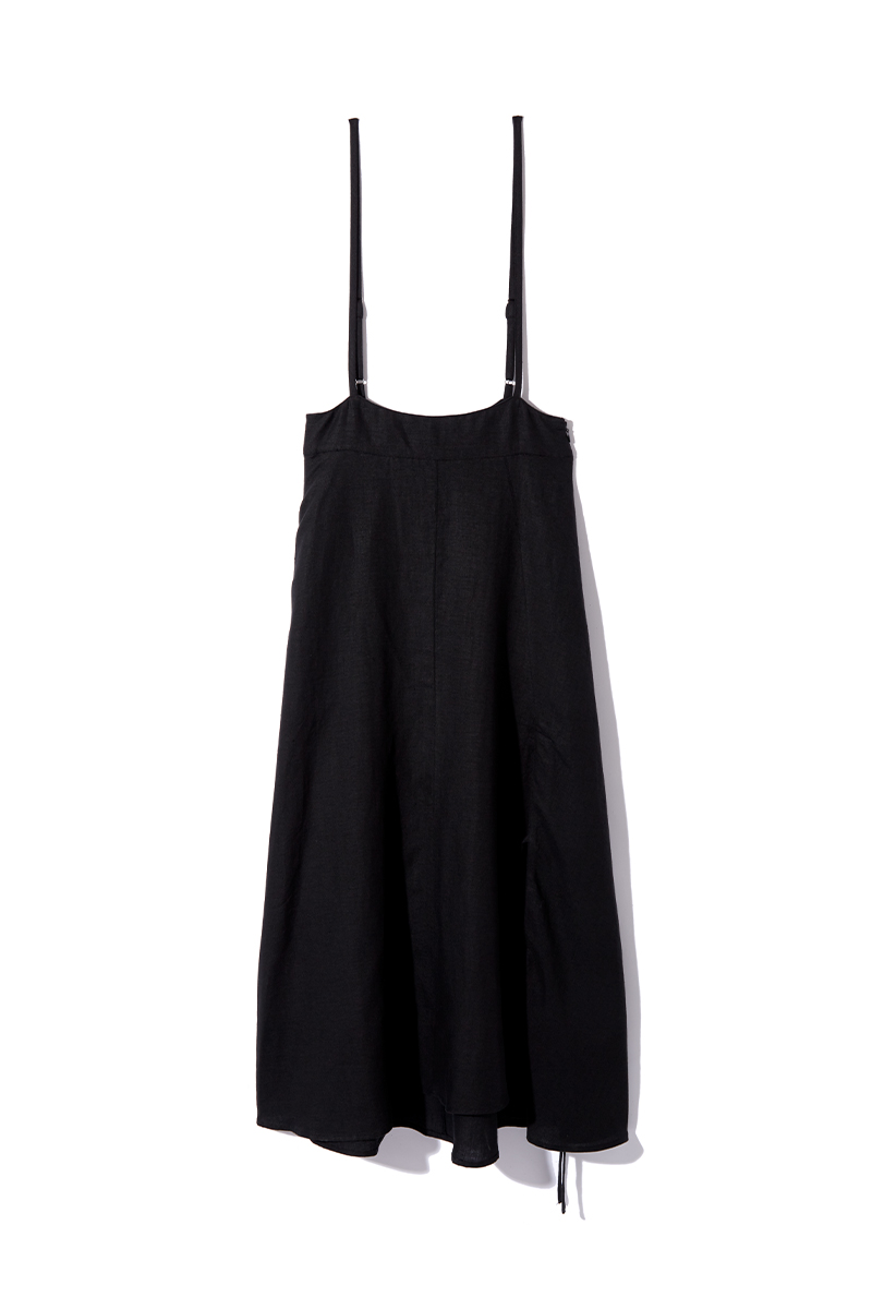 String Dungaree Skirt 詳細画像 Black 3
