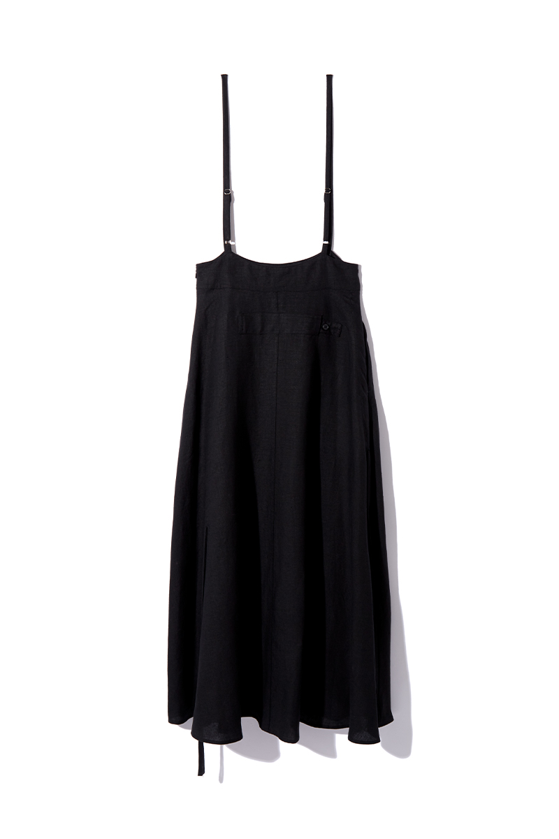 String Dungaree Skirt 詳細画像 Black 5
