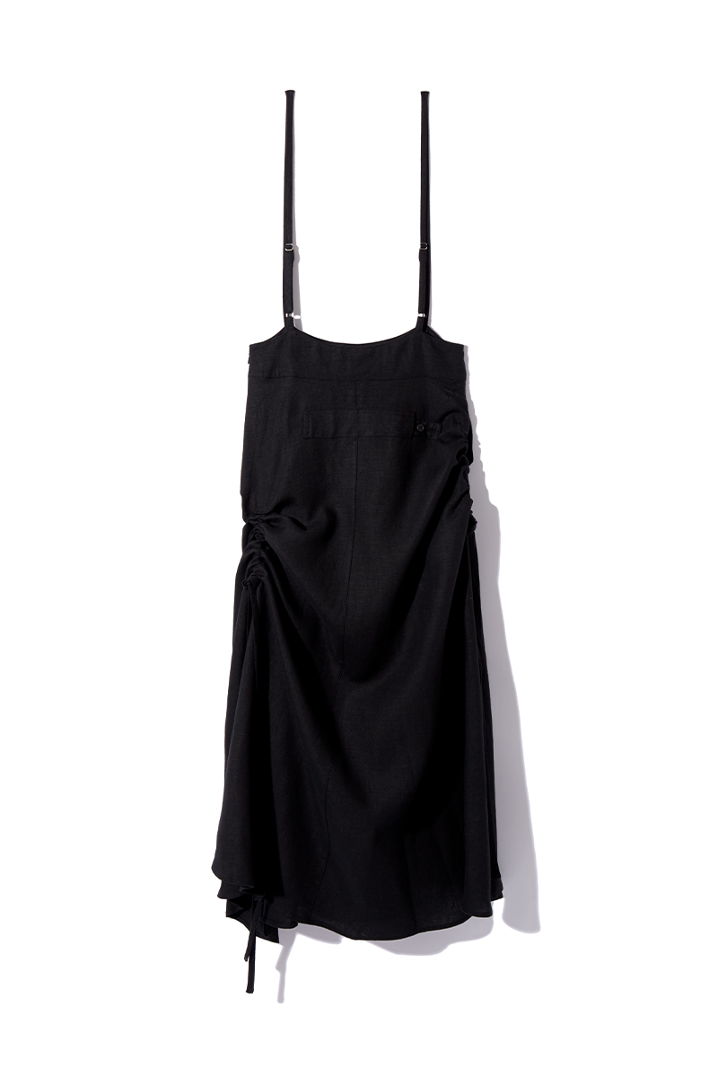 String Dungaree Skirt 詳細画像 Black 6