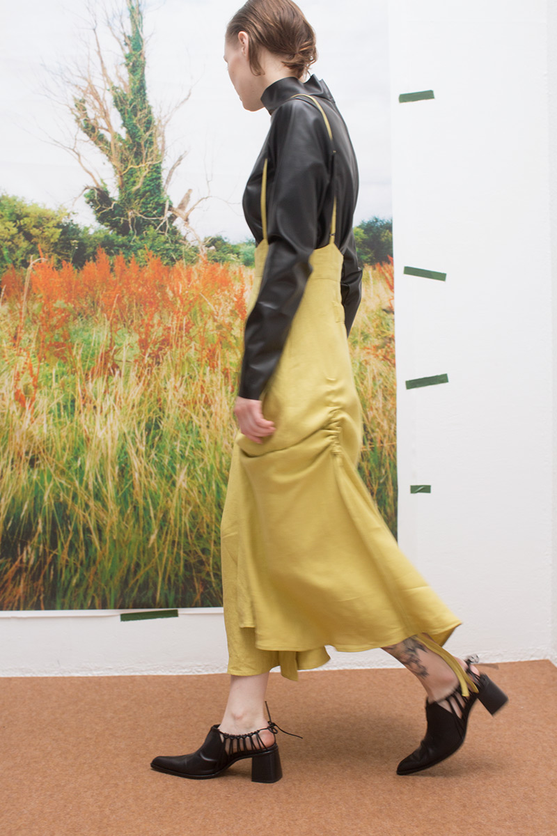 String Dungaree Skirt 詳細画像 Yellow 2