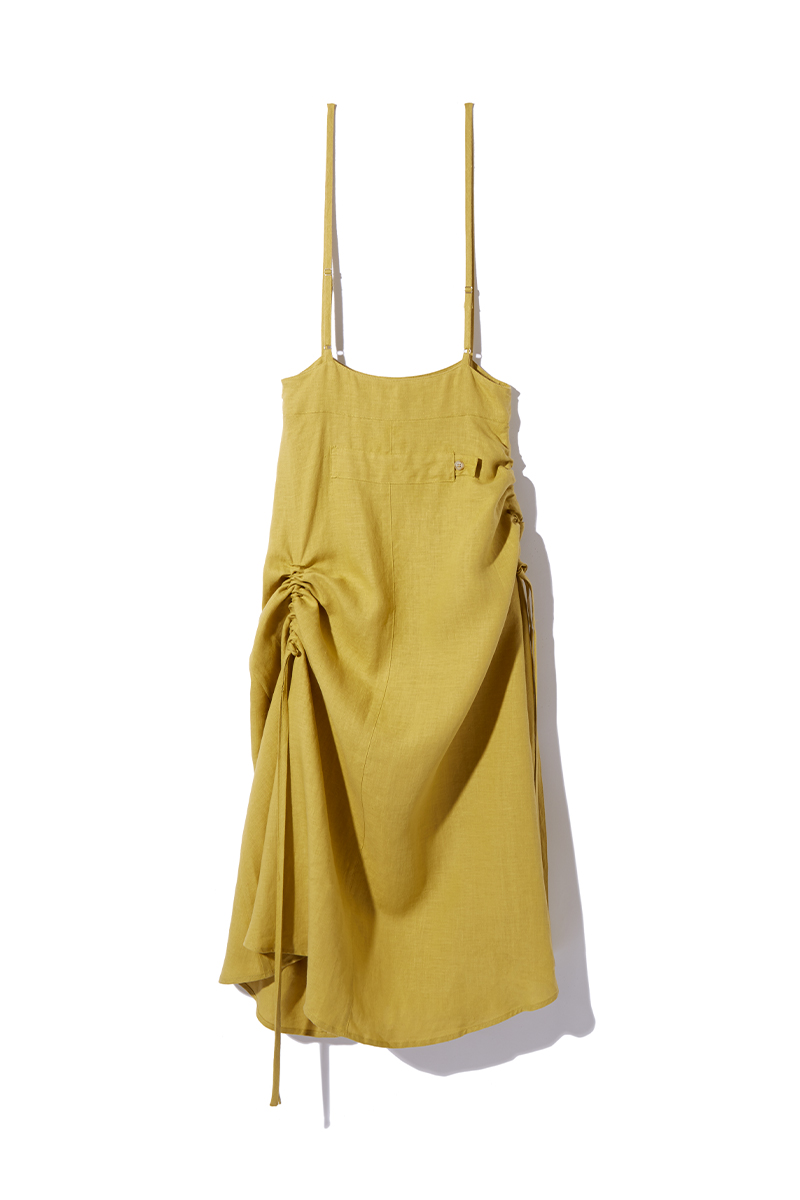 String Dungaree Skirt 詳細画像 Yellow 6