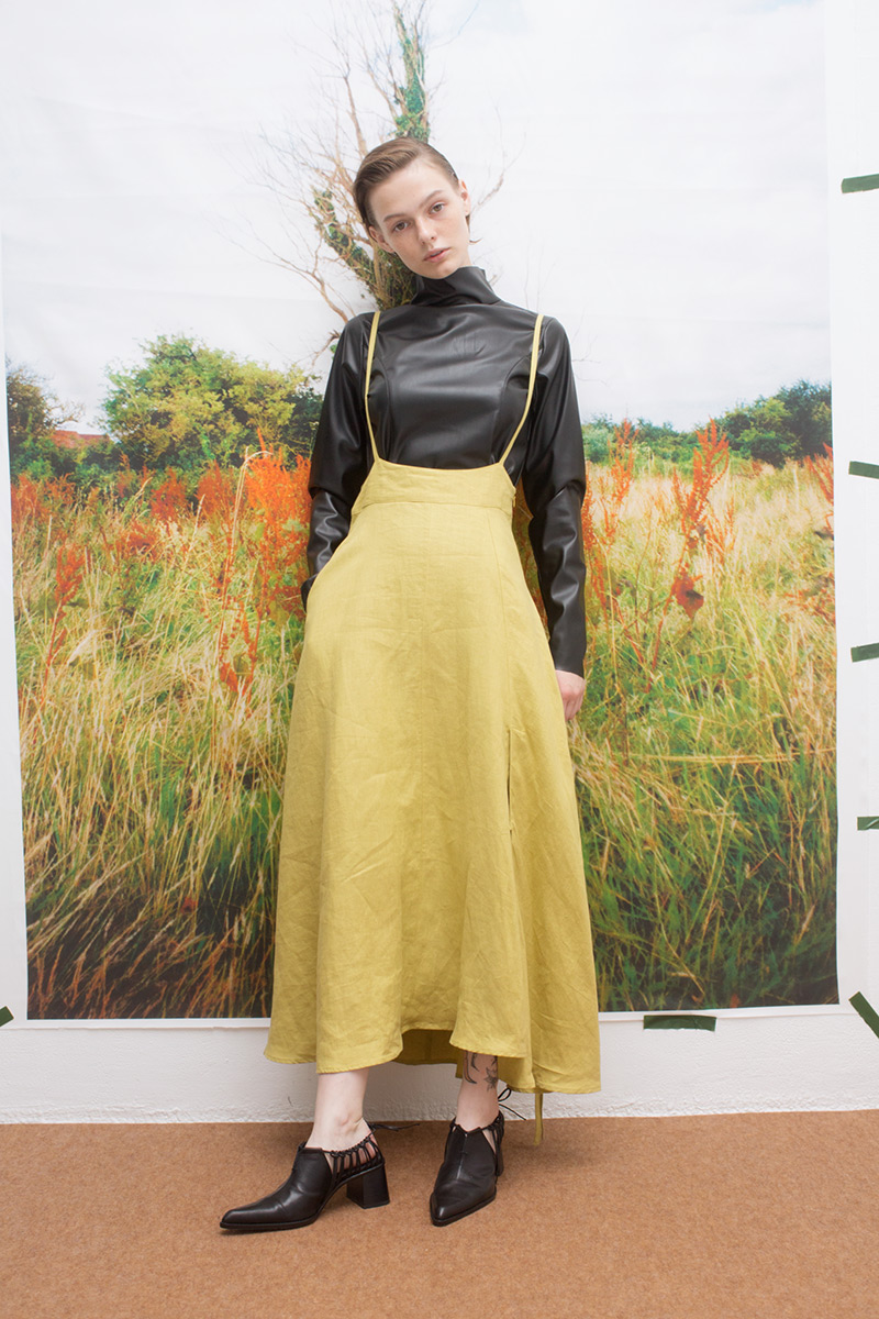String Dungaree Skirt