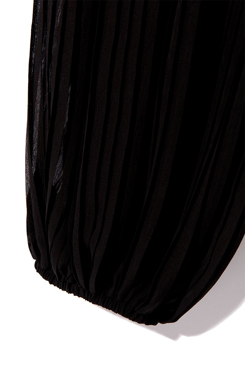 Pleats Baloon Trousers 詳細画像 Black 7