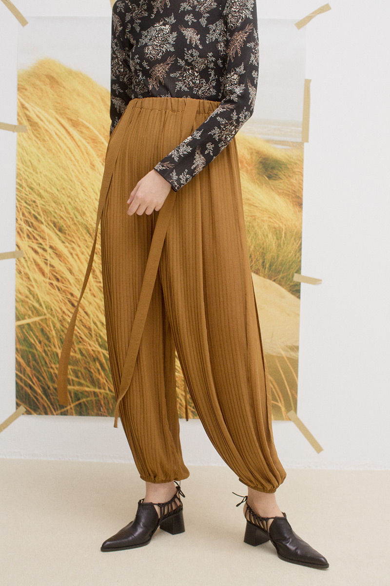 Pleats Baloon Trousers
