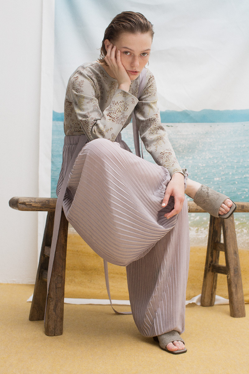 Pleats Baloon Trousers 詳細画像 Gray 1
