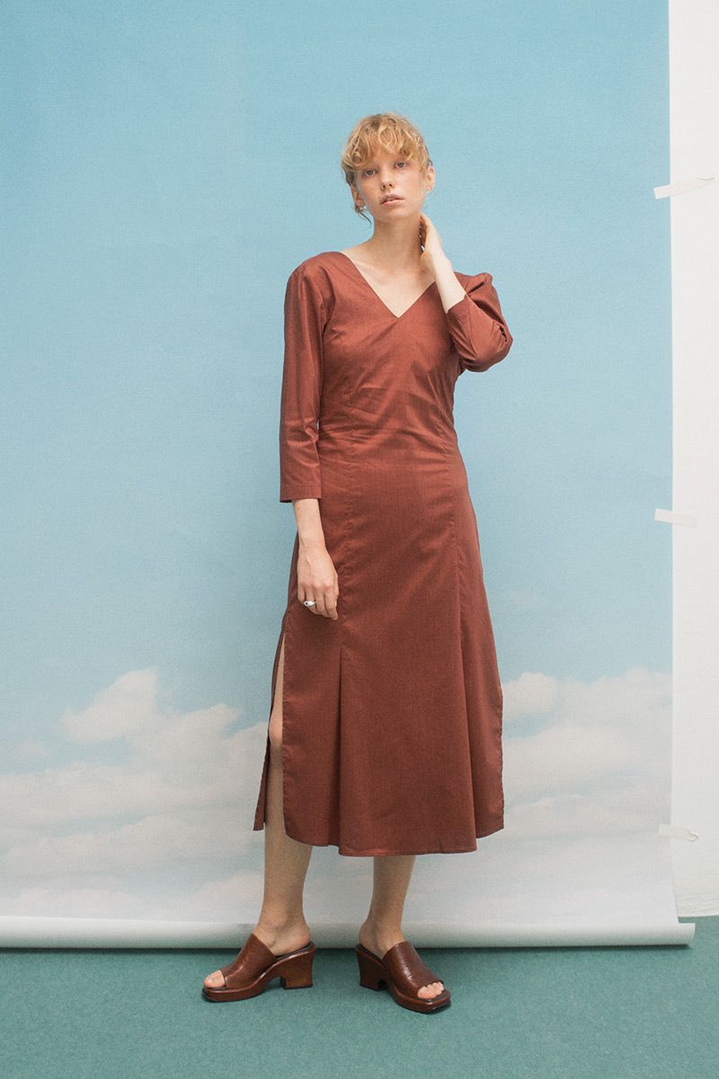Back Open Ribbon Dress 詳細画像 Red 2