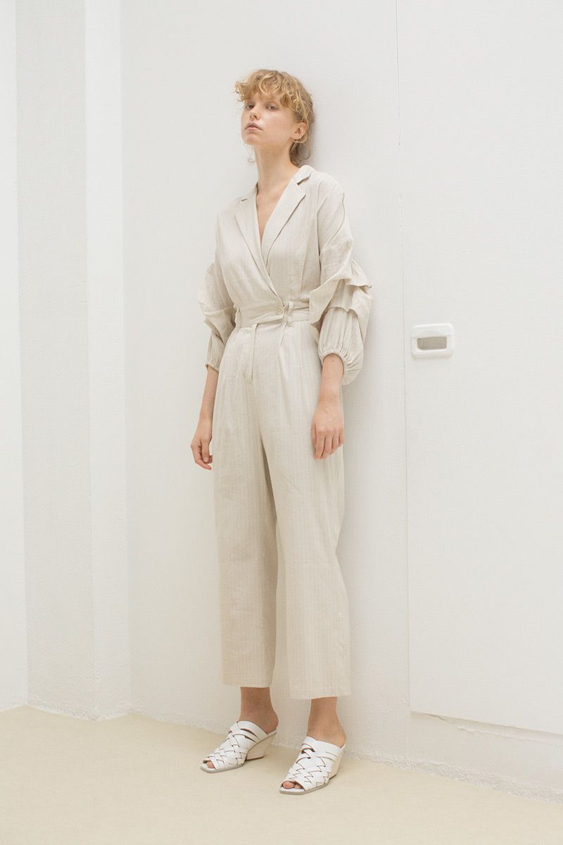 Tie Jumpsuits 詳細画像 White 2