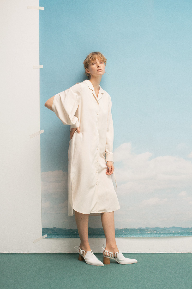 Colette Opening Shirts Dress 詳細画像 White 2