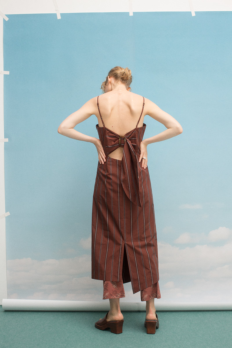 I Line Slit Dress 詳細画像 Red 2