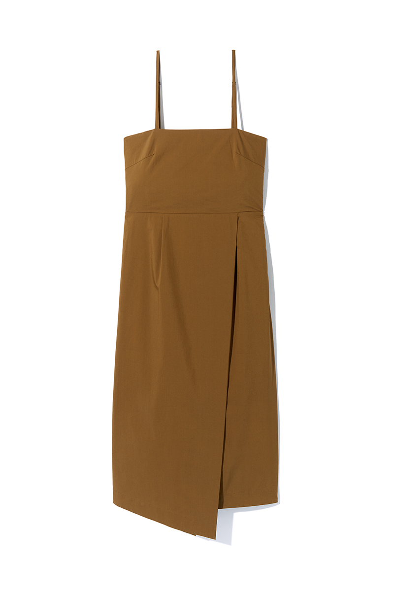I Line Slit Dress 詳細画像 Brown 3