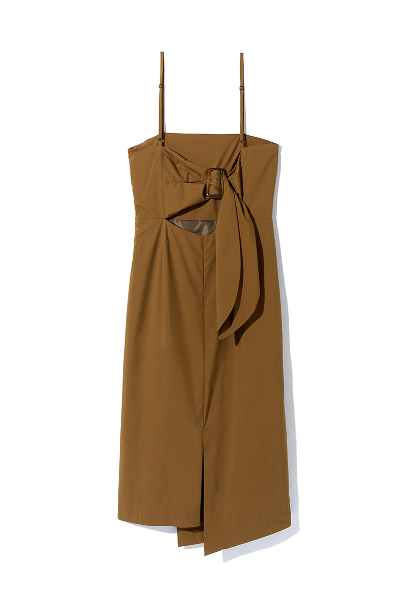 I Line Slit Dress 詳細画像 Brown 4