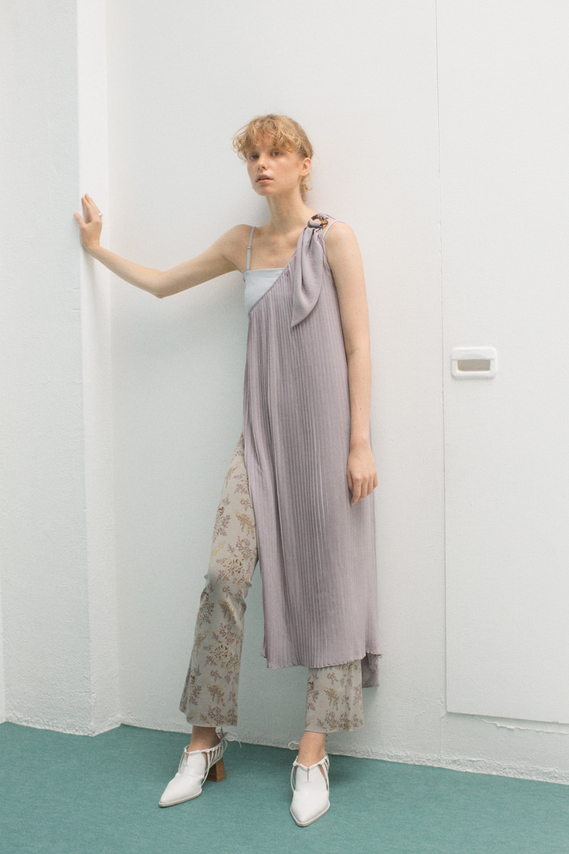 Sheer One Shoulder Dress