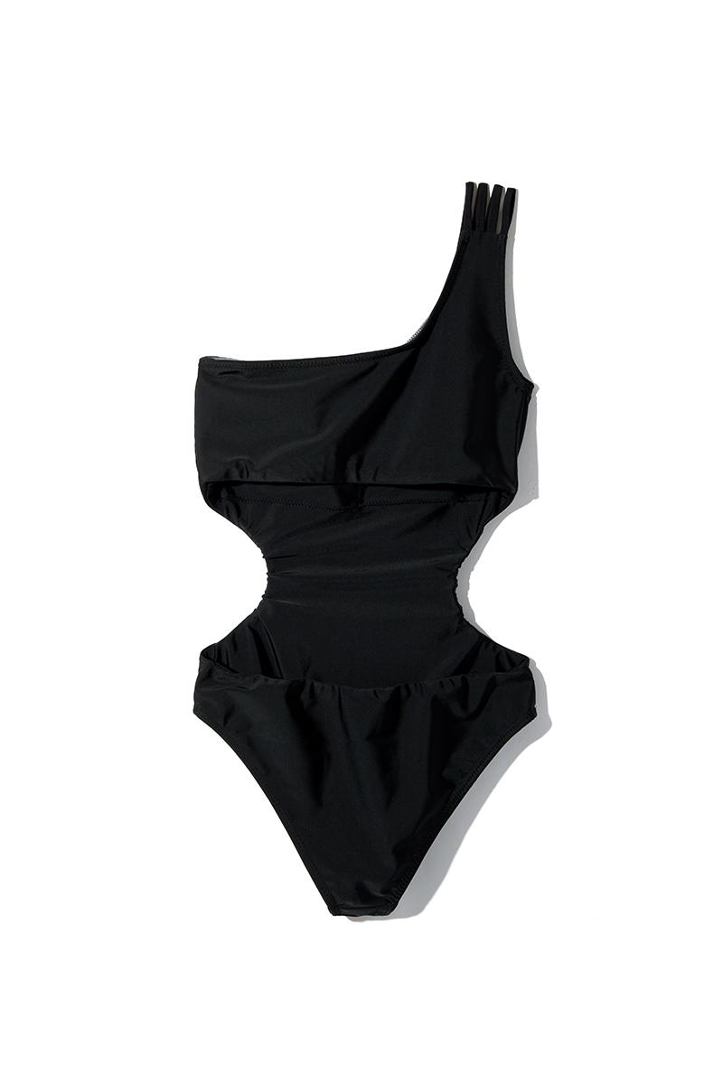 Cutting Asymmetric Swim Wear 詳細画像 Black 6