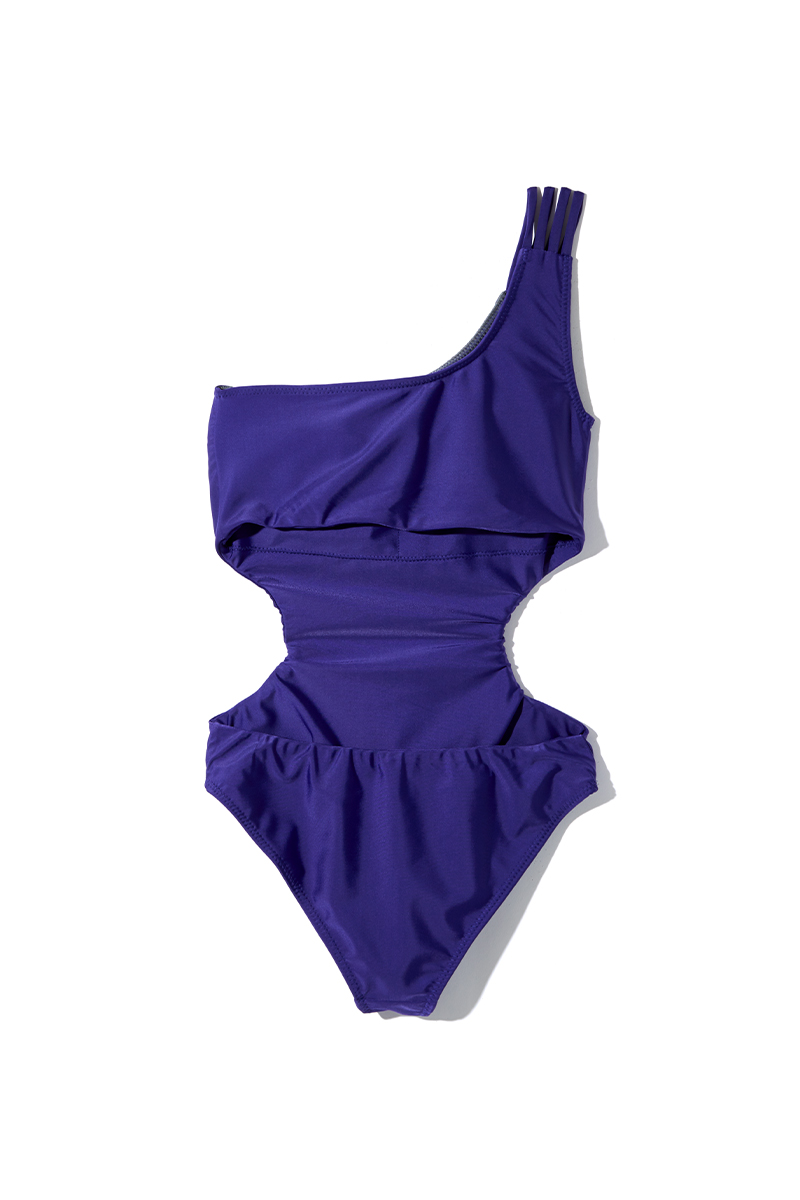 Cutting Asymmetric Swim Wear 詳細画像 Purple 4