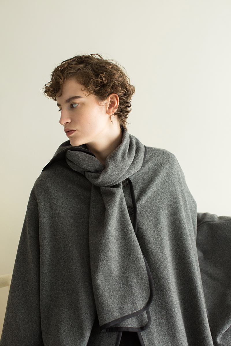 Cape Coat  詳細画像 Gray 2