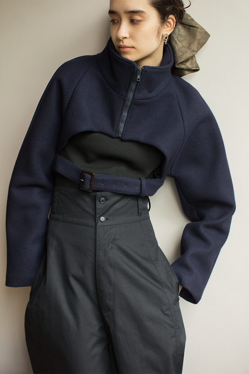 Kahlo Short Wool Blouson 詳細画像 Navy 1