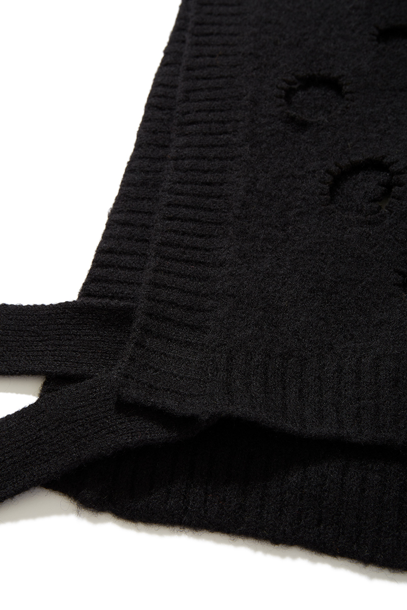 Cheese Knit Vest 詳細画像 Black 5