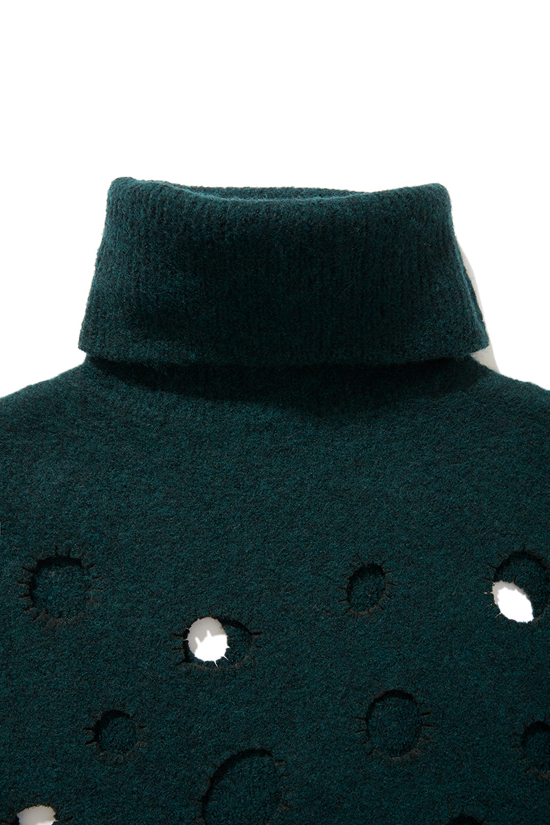 Cheese Knit Vest 詳細画像 Green 4