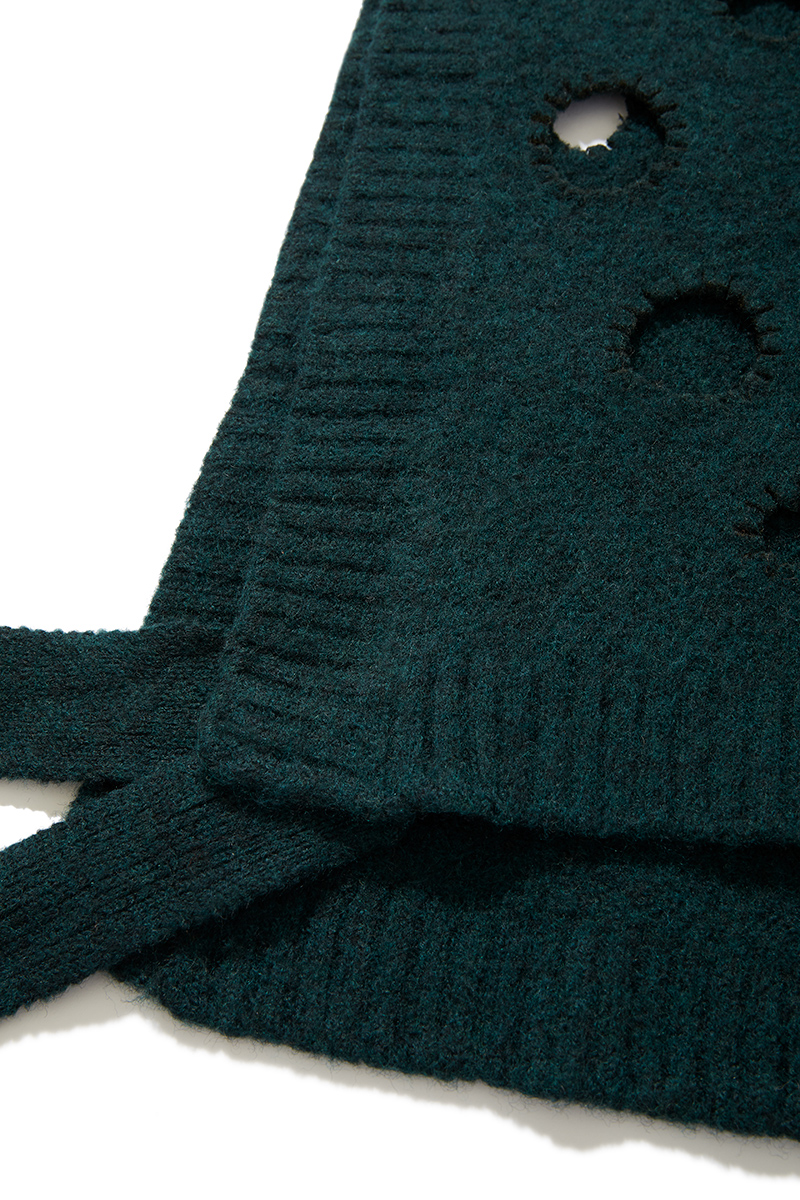 Cheese Knit Vest 詳細画像 Green 5