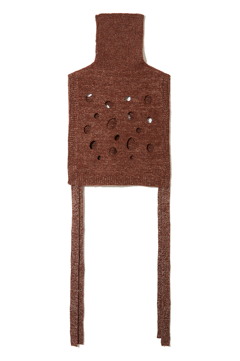 Cheese Knit Vest 詳細画像 Brown 3
