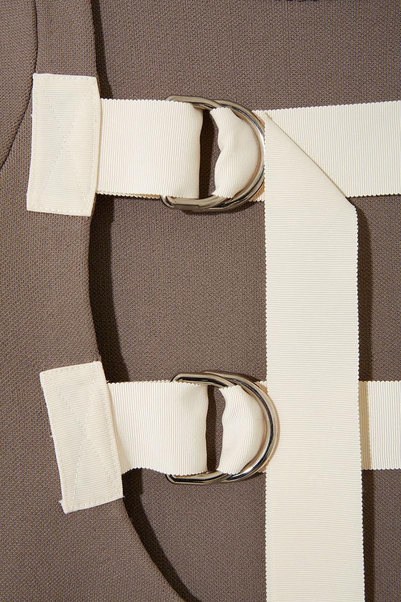 Back Belted Knit Top 詳細画像 Beige 4