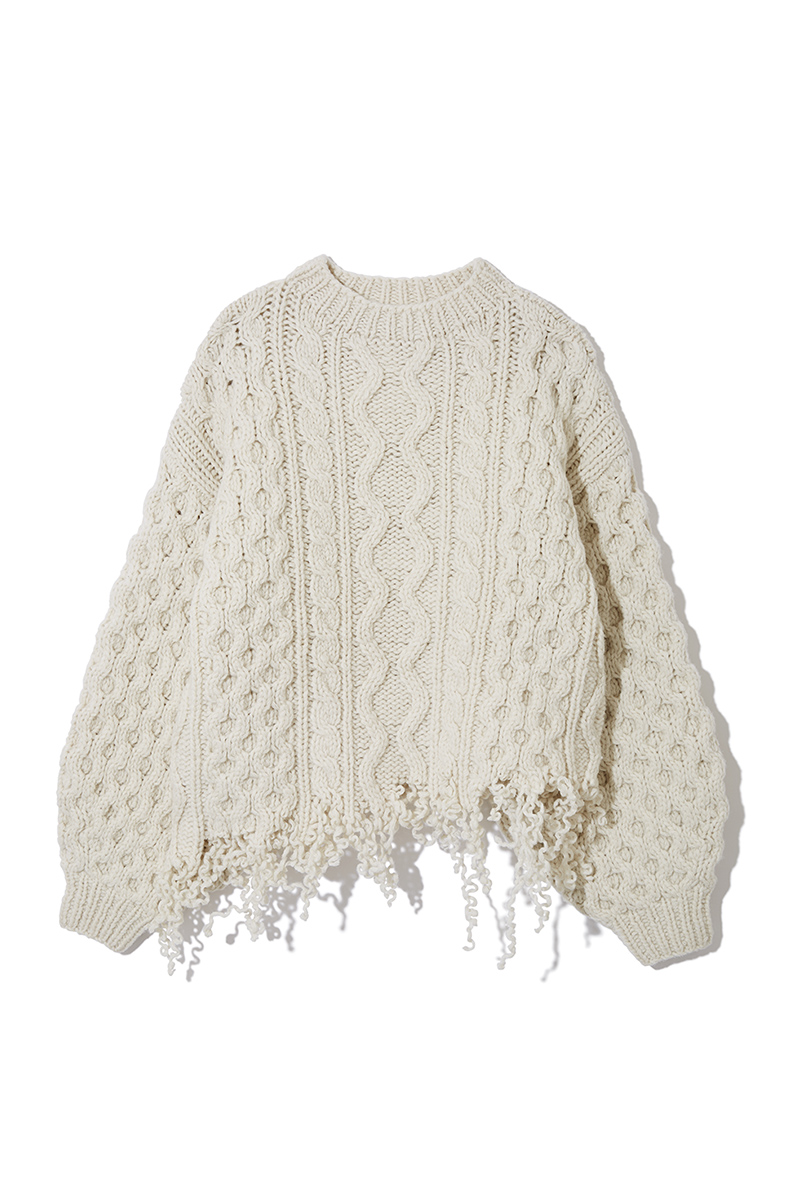 Disassembly Wool Top 詳細画像 White 1
