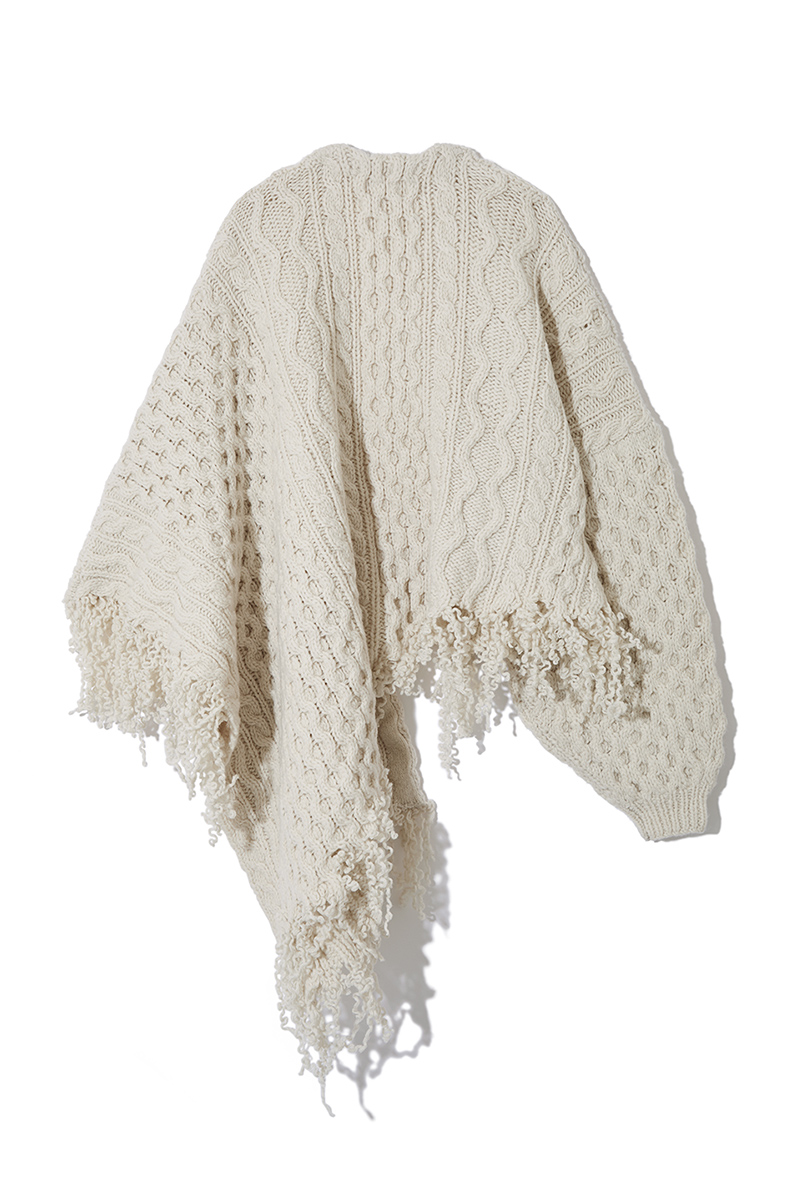 Disassembly Wool Gown 詳細画像 White 2