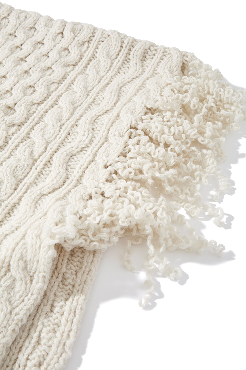Disassembly Wool Gown 詳細画像 White 3