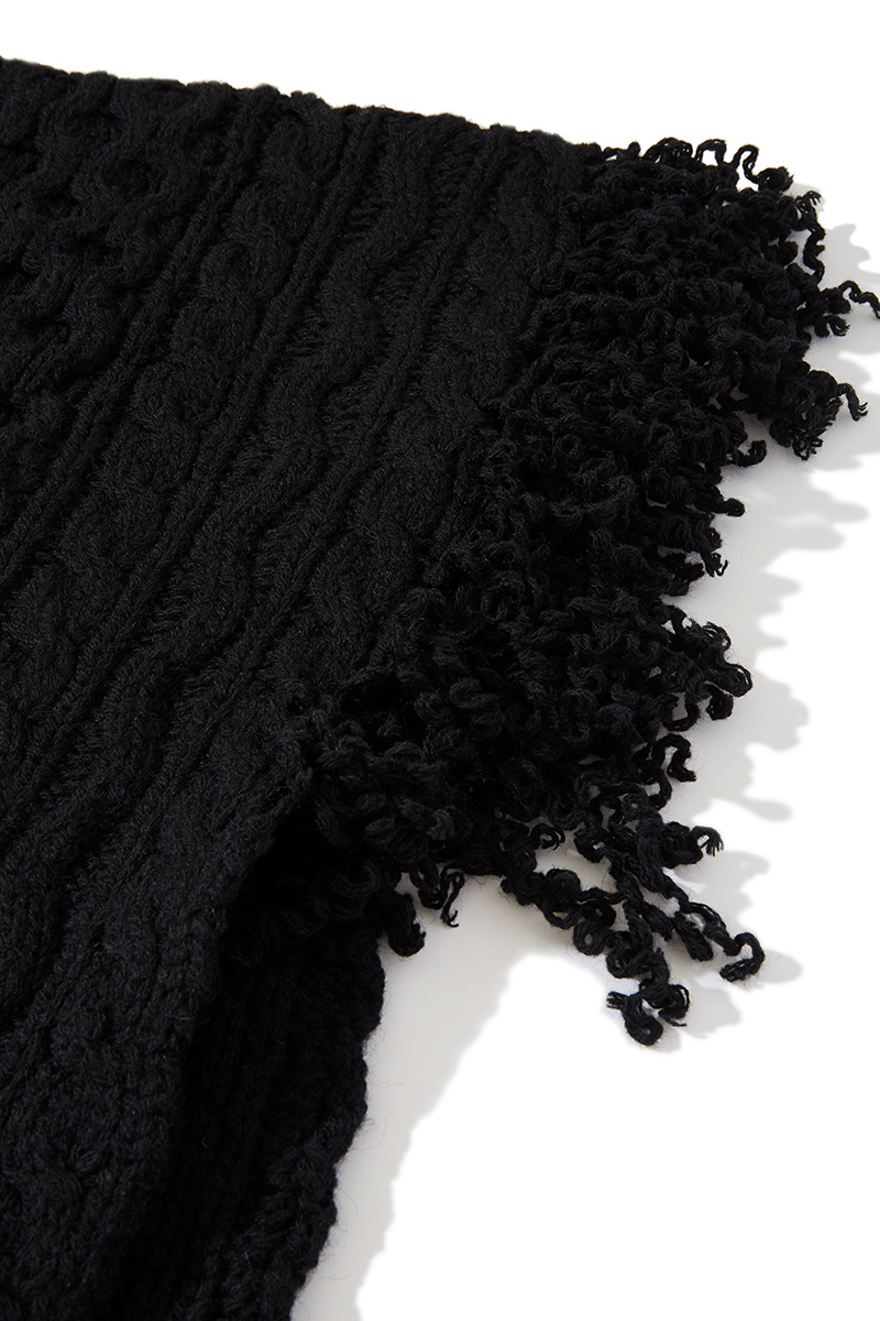 Disassembly Wool Gown 詳細画像 Black 3