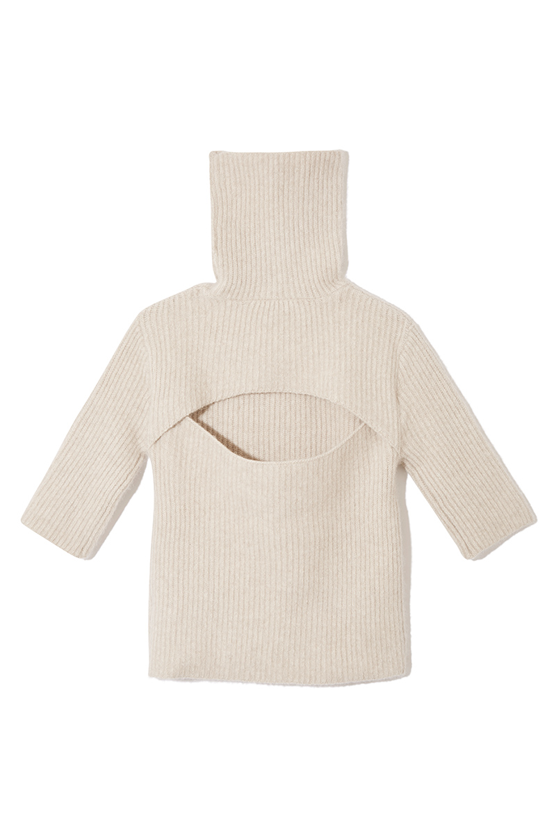 Fox Rib Knit Top 詳細画像 White 1
