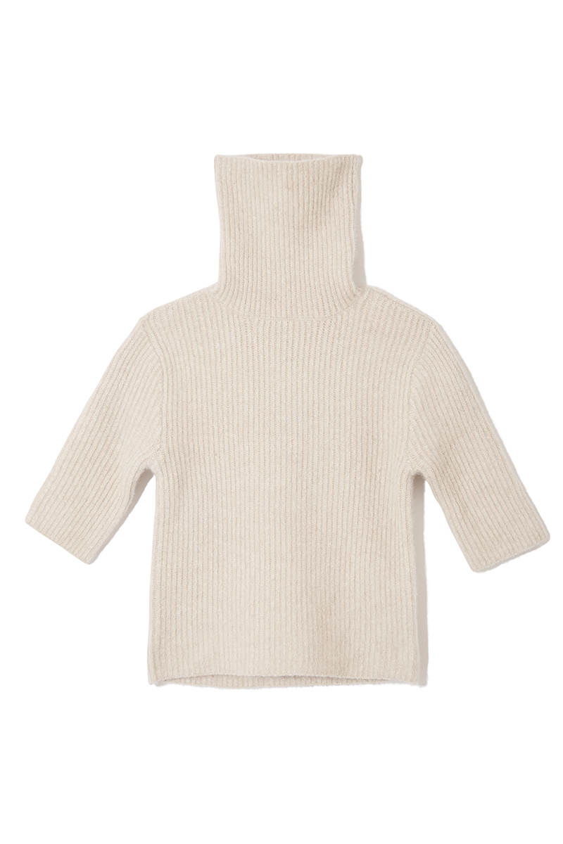 Fox Rib Knit Top 詳細画像 White 2