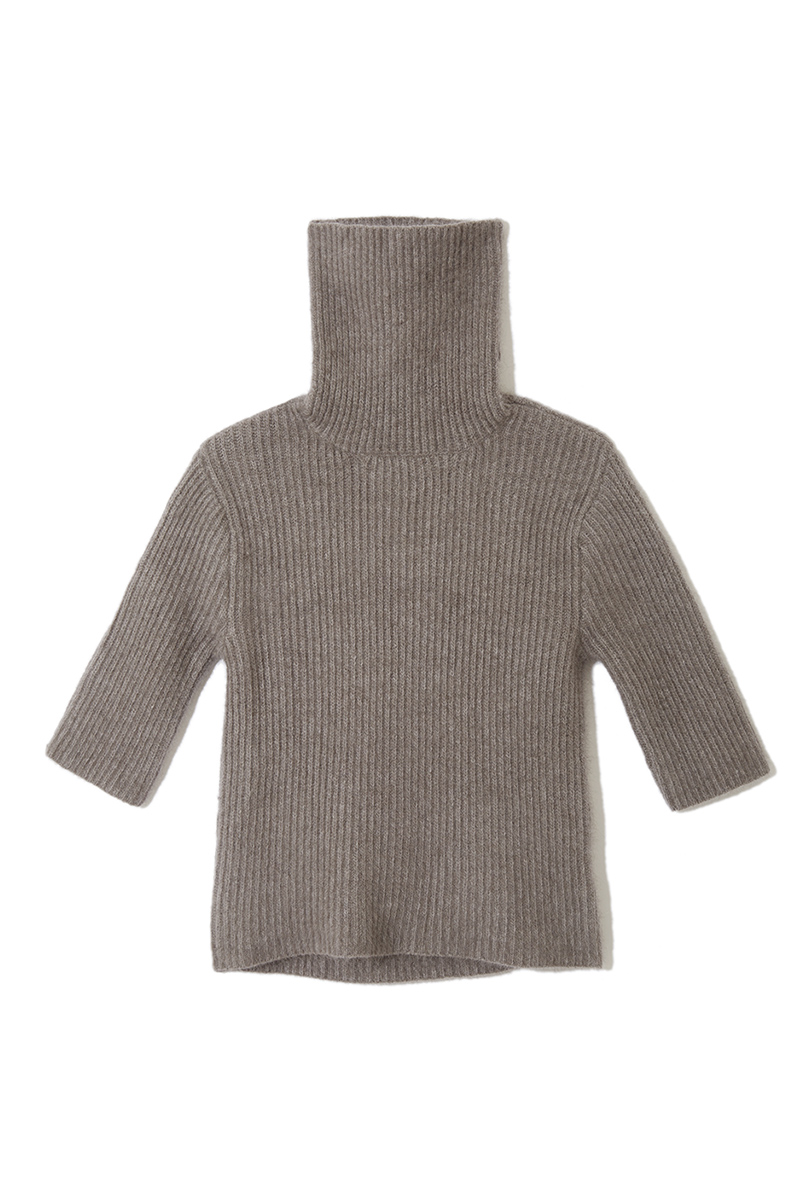 Fox Rib Knit Top 詳細画像 Gray 2