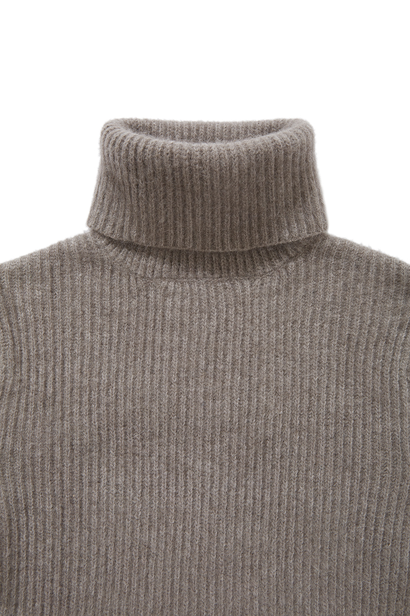 Fox Rib Knit Top 詳細画像 Gray 3