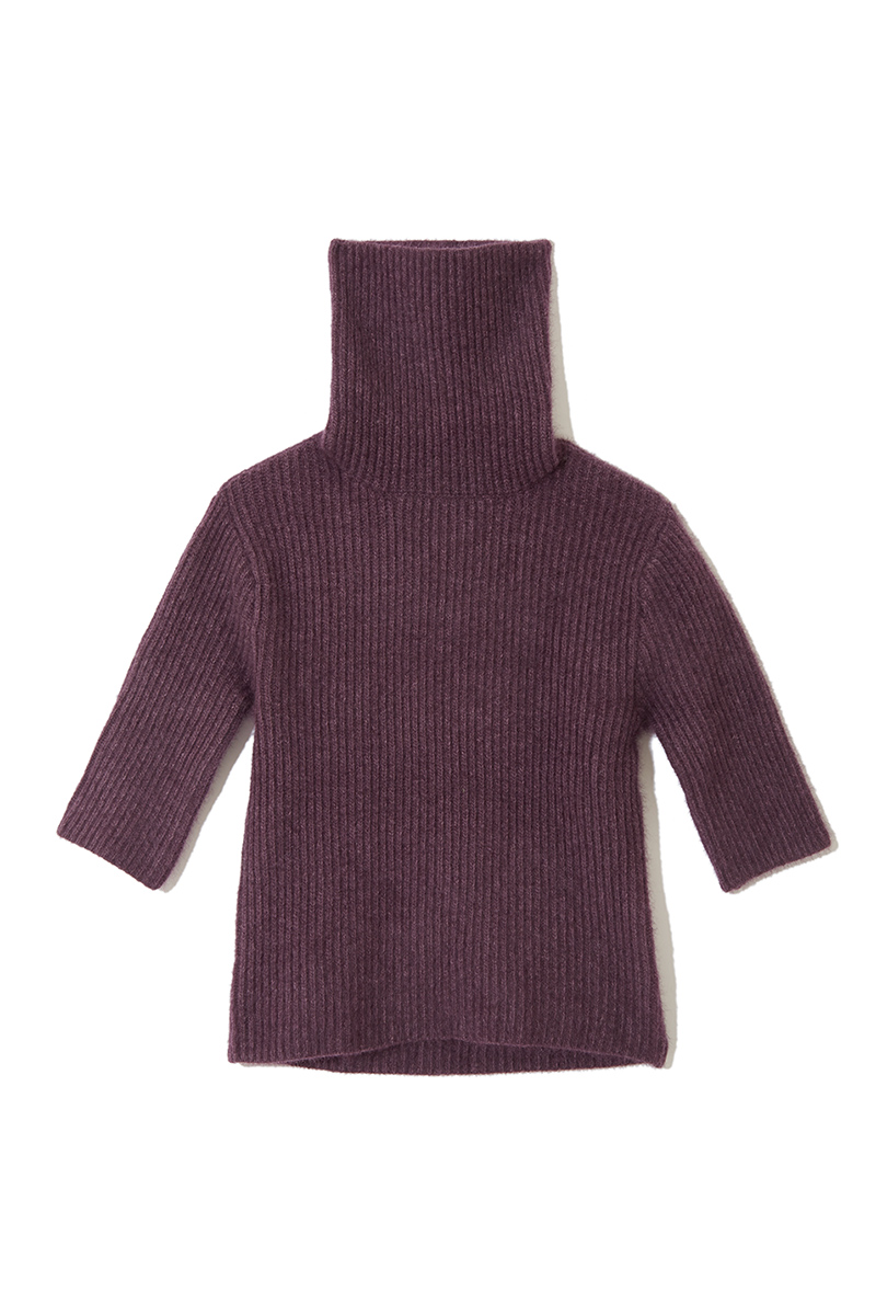 Fox Rib Knit Top 詳細画像 Purple 2