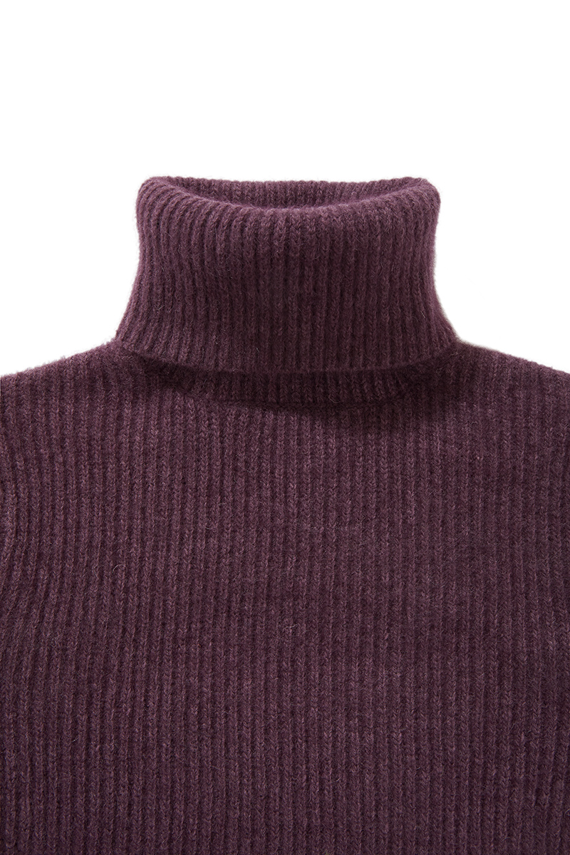 Fox Rib Knit Top 詳細画像 Purple 3
