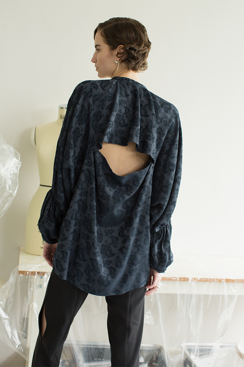 Jacquard Shirt 詳細画像 Navy 1