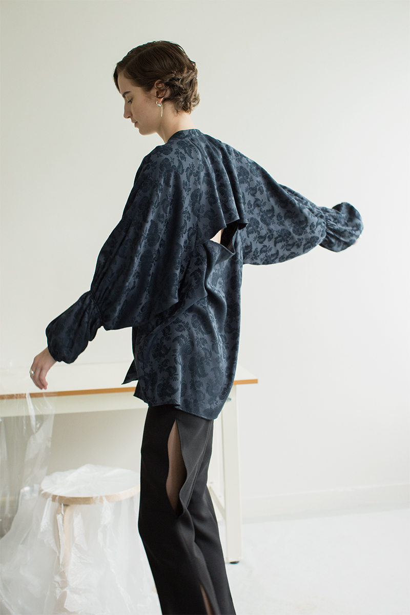 Jacquard Shirt 詳細画像 Navy 2