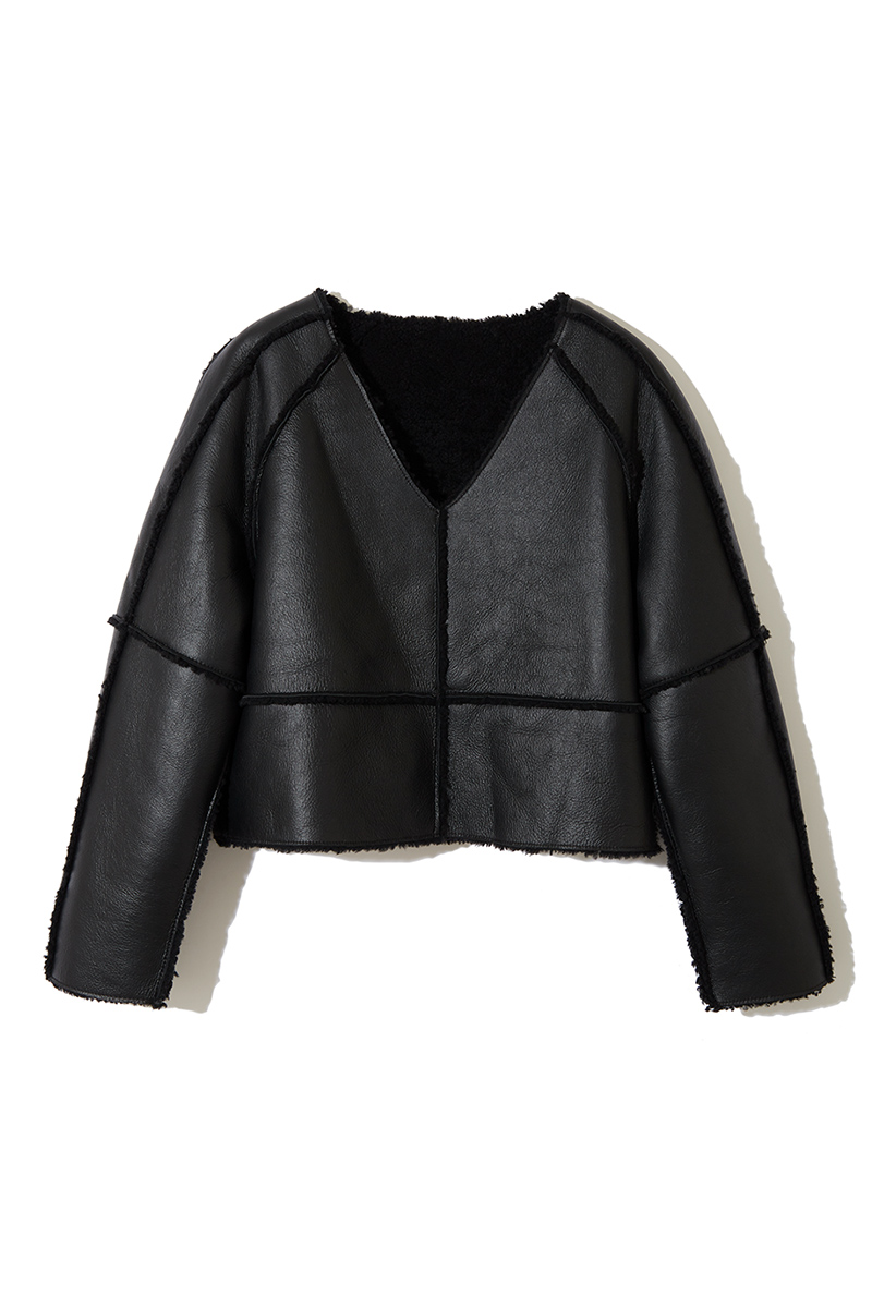 Mouton Crop Top 詳細画像 Black 1
