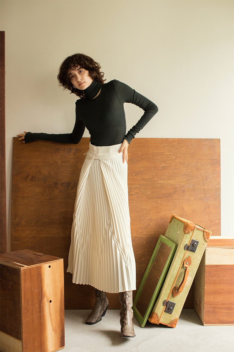 Geometric Wrap Skirt