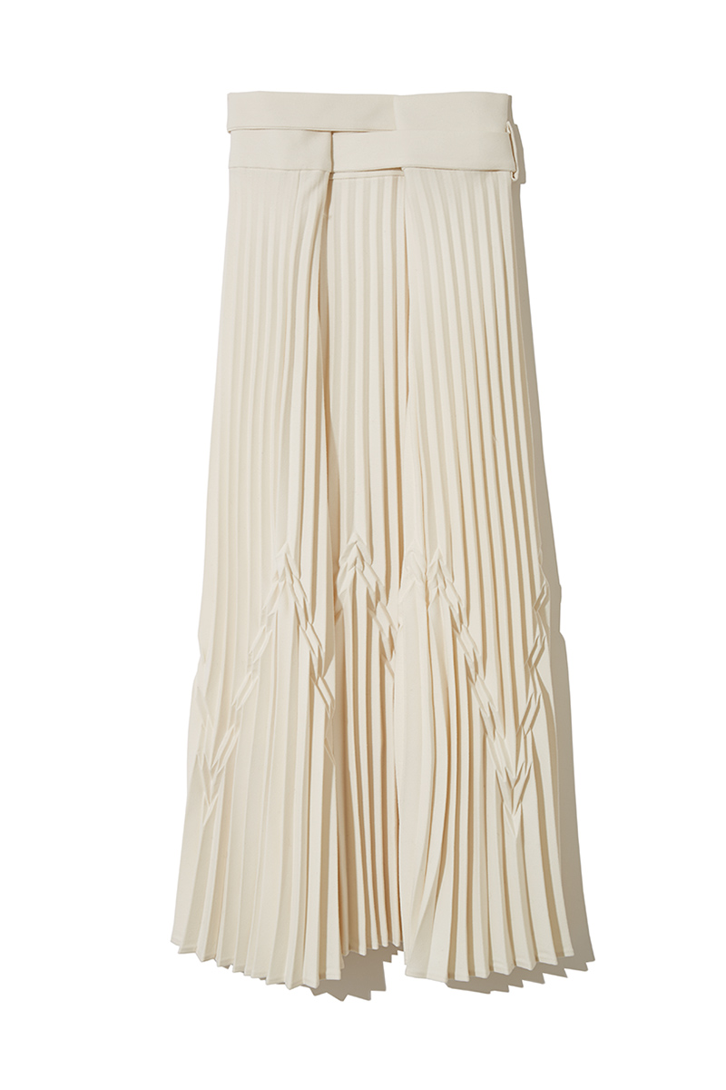 Geometric Wrap Skirt 詳細画像 White 1