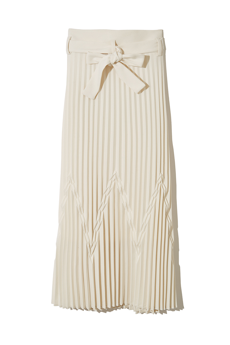 Geometric Wrap Skirt 詳細画像 White 2