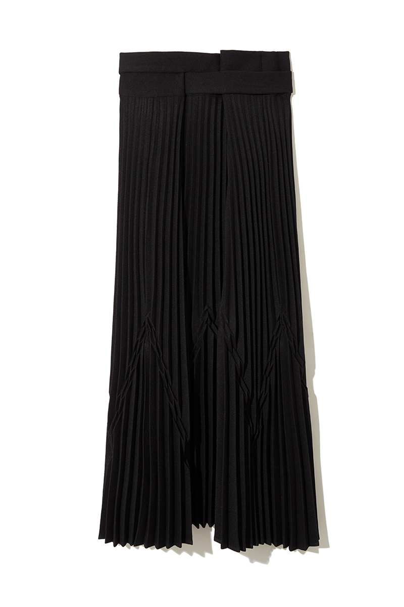 Geometric Wrap Skirt 詳細画像 Black 1