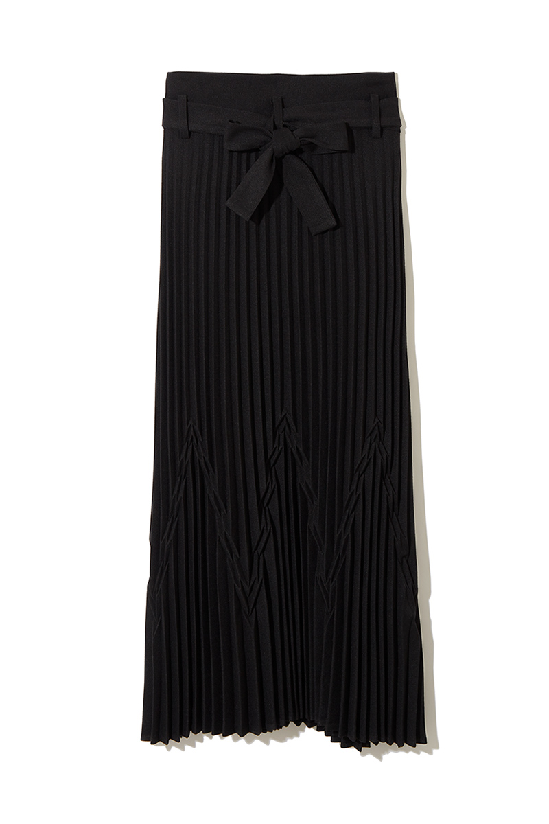 Geometric Wrap Skirt 詳細画像 Black 2