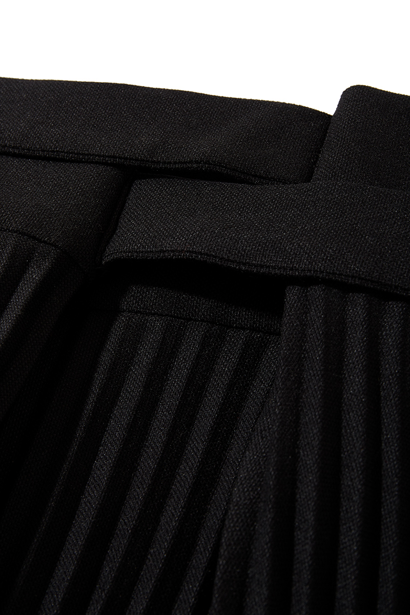 Geometric Wrap Skirt 詳細画像 Black 3