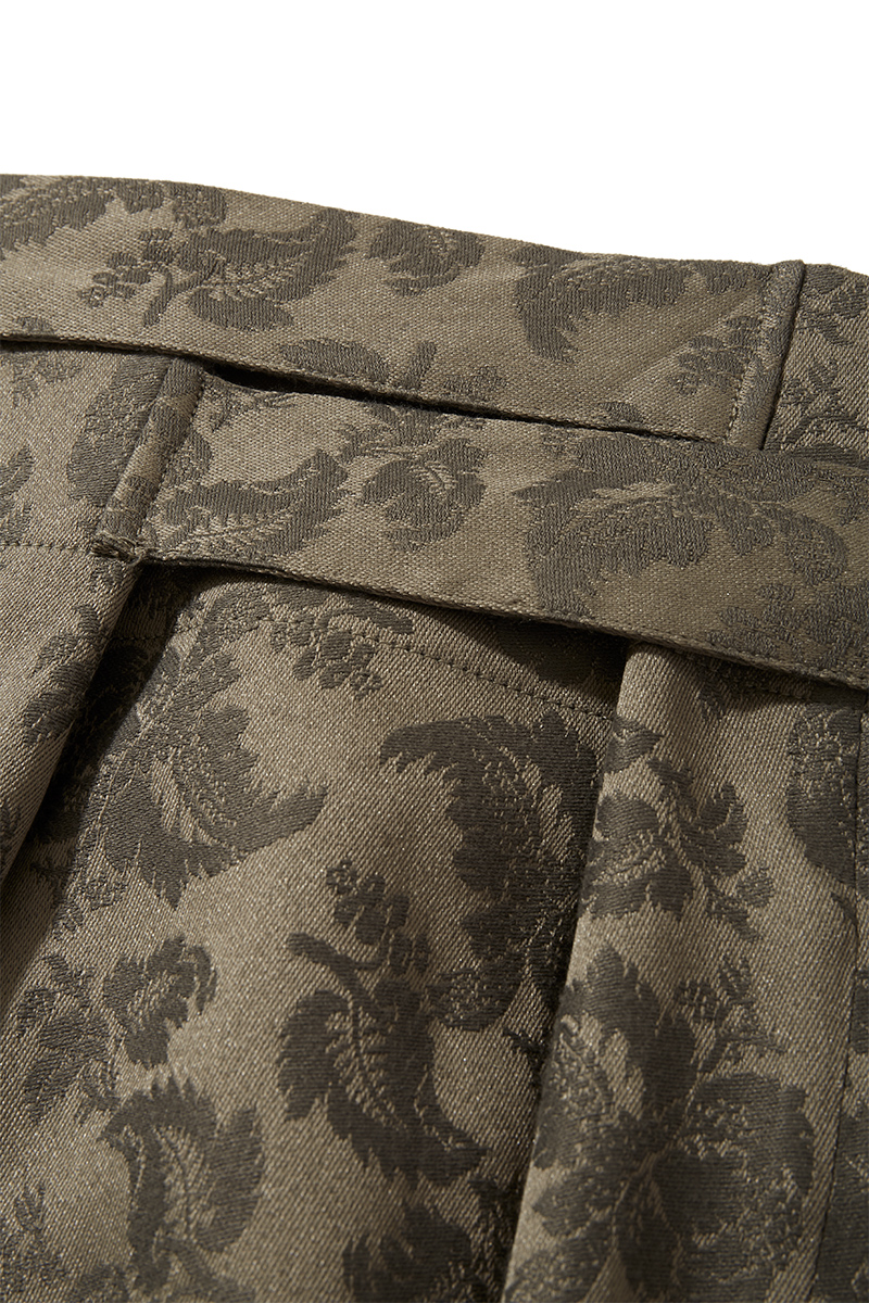 Jacquard Wrap Skirt 詳細画像 Green 3