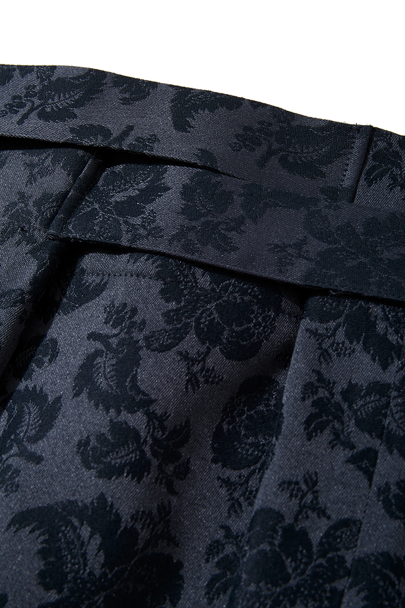 Jacquard Wrap Skirt 詳細画像 Navy 3